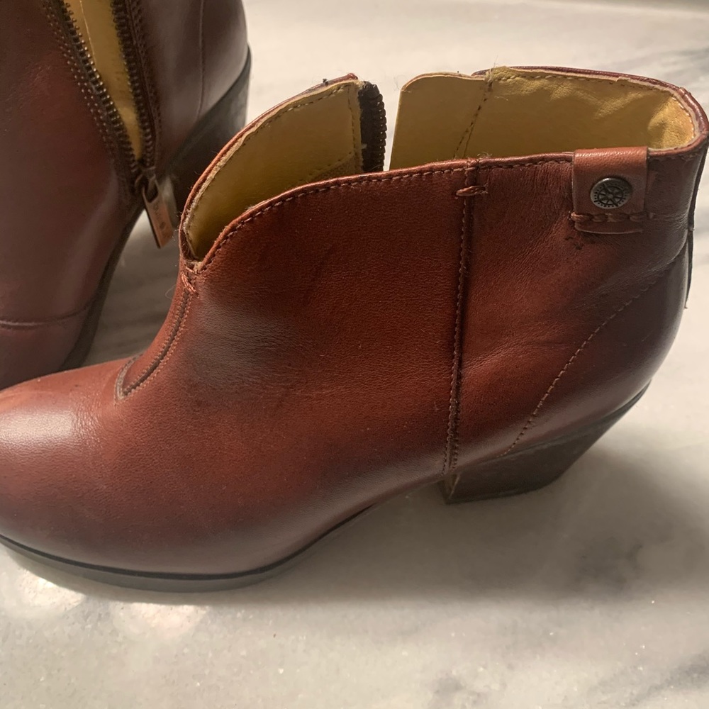 Brown Leather Ankle Boots